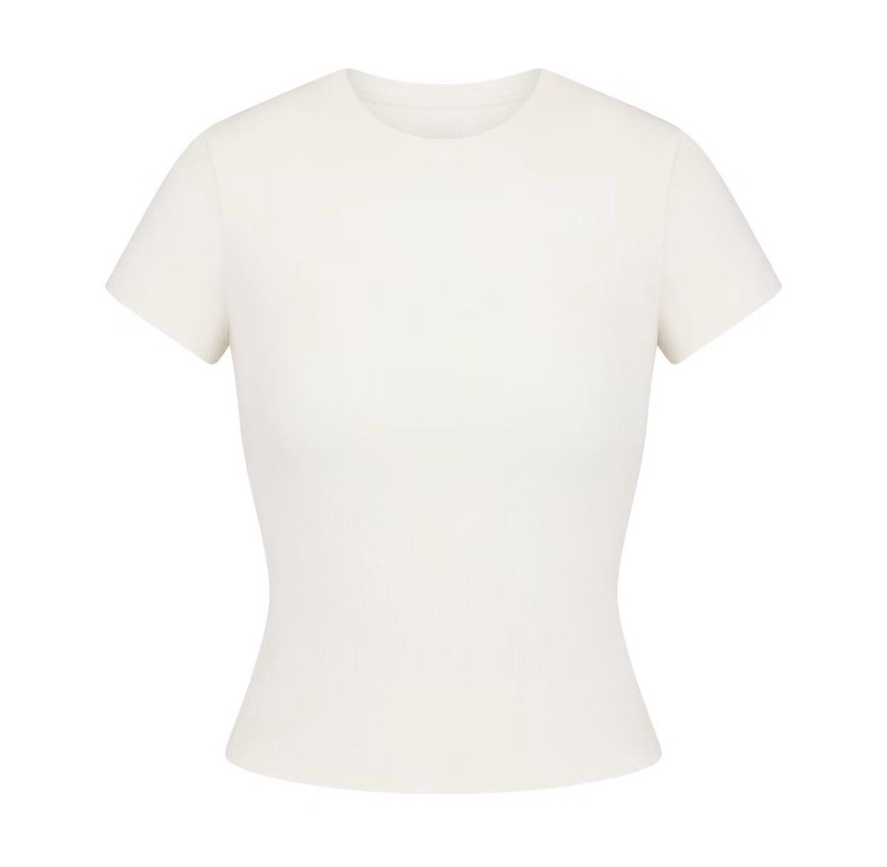 Cotton Rib T-Shirt Marble